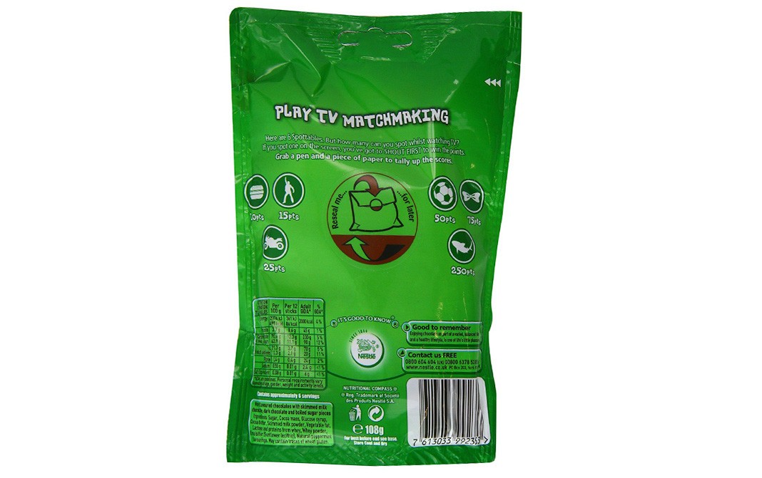 Nestle Quality Street Matchmakers Minis, Cool Mint   Pack  108 grams